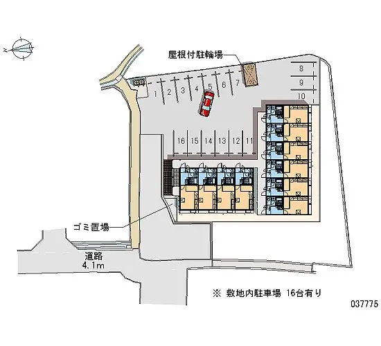 ★手数料０円★広島市安佐北区可部１丁目 月極駐車場